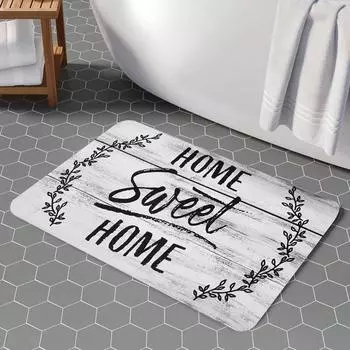 Кухонный напольный коврик, впитывающий масло, впитывающий напольный коврик, нескользящий коврик для ног, маслостойкий водонепроницаемый бытовой коврик, дверной коврик, мультяшный ковер 40x60cm