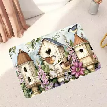 Кухонный напольный коврик, впитывающий масло, впитывающий напольный коврик, нескользящий коврик для ног, маслостойкий водонепроницаемый бытовой коврик, дверной коврик, мультяшный ковер 50x80cm