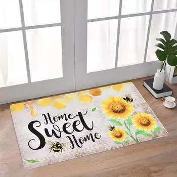 Кухонный напольный коврик, впитывающий масло, впитывающий напольный коврик, нескользящий коврик для ног, маслостойкий водонепроницаемый бытовой коврик, дверной коврик, мультяшный ковер 40x60cm