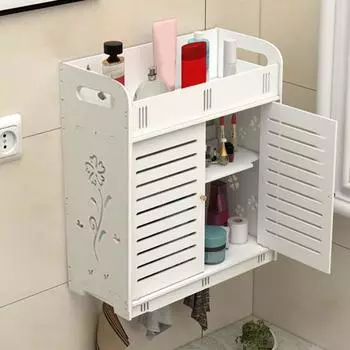 Кухонный настенный шкаф Yousheng, большая вместимость, несколько отделений, простая установка, туалетный шкаф для хранения, принадлежности для ванной комнаты B