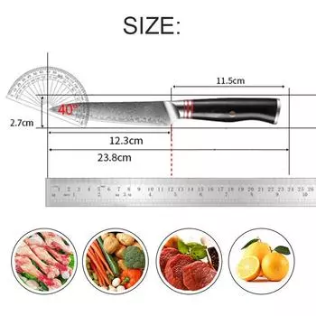 Кухонный нож 5 дюймов, маленькие кухонные ножи, японский острый нож из дамасской нержавеющей стали VG10, нож для чистки фруктов