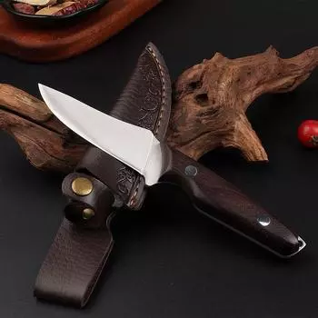 Кухонный нож, бытовой, ручной ковки, острый, мясницкий тесак, маленький кухонный нож, ножи для барбекю из нержавеющей стали with cover