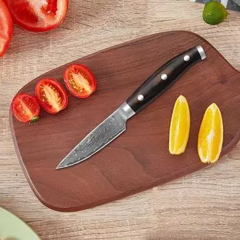 Кухонный нож Damascus VG10 с цветной деревянной ручкой, нож для чистки фруктов, овощей, суши, нож шеф-повара, кулинарный нож 1