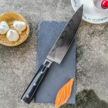 Кухонный нож для фруктов Ножи из дамасской стали с узором Ножи шеф-повара Тесак Нож для нарезки овощей