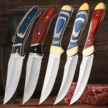 Кухонный нож для мяса из нержавеющей стали, нож для обвалки мяса, высокопрочный мясницкий нож, нож для чистки, барбекю, рыбалки, универсальный нож