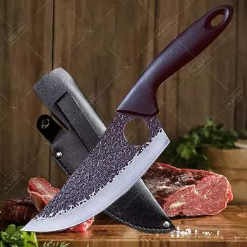 Кухонный нож для мяса, нож для барбекю, нож шеф-повара из нержавеющей стали, нож для резки фруктов и овощей, идеальный для домашнего использования, кухонный нож, инструмент