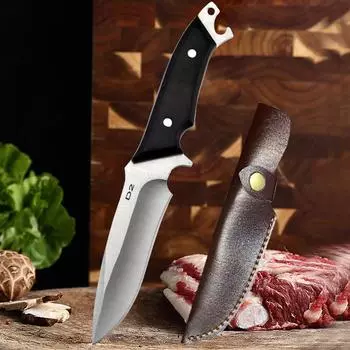Кухонный нож для разделки мяса, нож для разделки мяса из нержавеющей стали, эргономичные ручки, кухонный нож для обвалки, овощечистка, кухонные принадлежности