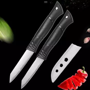 Кухонный нож из дамасской стали, нож для очистки овощей, ножи для рыбы, фруктов, нож для обвалки, нож для резки фруктов A