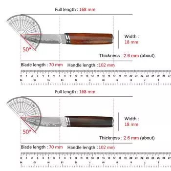 Кухонный нож из дамасской стали, нож для разделки мяса, нож для разделки овощей и фруктов, нож для резки рыбы, кухонные принадлежности