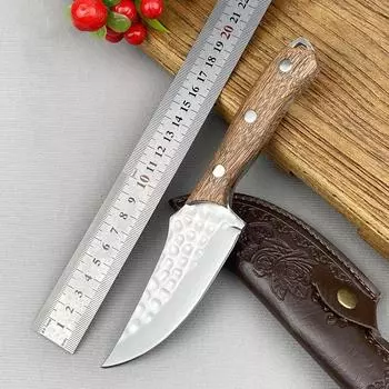 Кухонный нож из кованой нержавеющей стали для обвалки, фруктовый нож, мясной тесак, резак