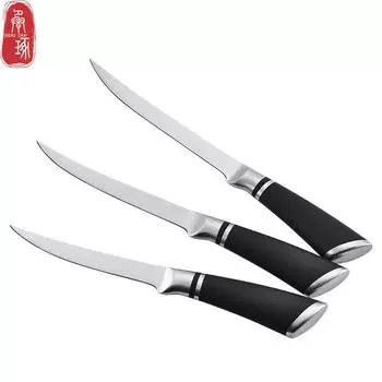 Кухонный нож из нержавеющей стали 6 7 8 Кухонный нож шеф-повара для рыбного филе Аксессуары для домашней кухни Лезвие с рисунком Легко носить с собой на открытом воздухе 6 inch