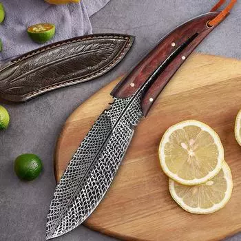 Кухонный нож из нержавеющей стали, многоцелевой нож, острый нож для костей, мясной тесак, фруктовый нож, кухонный нож для мяса и барбекю