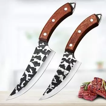 Кухонный нож из нержавеющей стали, нож шеф-повара, кухонный нож, охотничий нож, кухонный инструмент