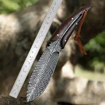 Кухонный нож из нержавеющей стали, ножи для обвалки овощей, нож для мяса, фруктов, инструмент для кемпинга с чехлом with cover1