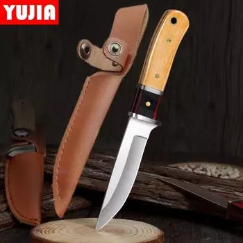 Кухонный нож из нержавеющей стали, ножи шеф-повара с чехлом из искусственной кожи, нож для чистки овощей, мяса, фруктов, кухонный инструмент