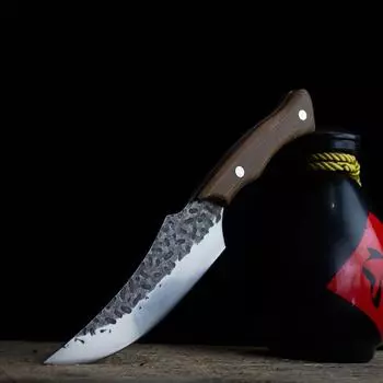 Кухонный нож из нержавеющей стали ручной работы, нож для мяса, нож для мясника, нож шеф-повара, китайские ножи для убоя