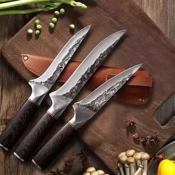 Кухонный нож из нержавеющей стали ручной работы, рыболовный нож, нож для мяса, нож мясника, кухонный нож шеф-повара