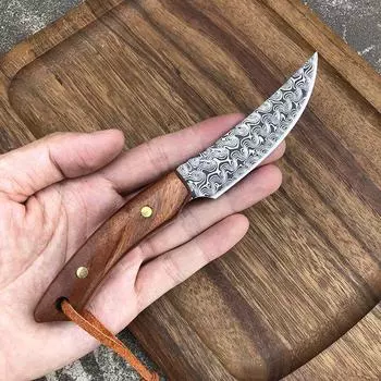 Кухонный нож из нержавеющей стали с дамасским узором, нож для фруктов, нож для обвалки, нож для резки овощей, нож для резки