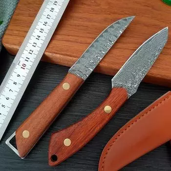 Кухонный нож из нержавеющей стали с дамасским узором, нож для фруктов, нож для обвалки, нож для резки овощей, нож для резки size 1