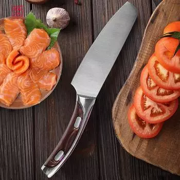 Кухонный нож из нержавеющей стали Японский нож шеф-повара Кухонный нож для нарезки Ножницы Фруктовый нож fruit knife