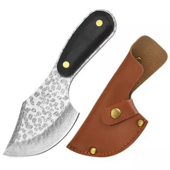 Кухонный нож Кухонный кухонный нож Маленький нож для нарезки баранины и говядины Прямой нож Многоцелевой нож для фруктов Нож для очистки овощей 5CR13mov Steel With Cover