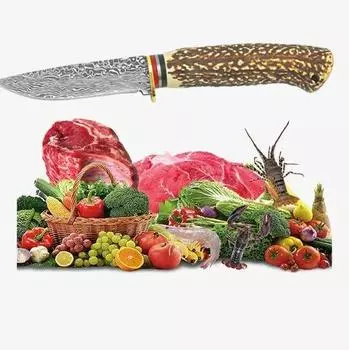 Кухонный нож Кухонный кухонный нож Маленький нож для нарезки баранины и говядины Прямой нож Многоцелевой нож для фруктов Нож для очистки овощей 5CR13mov Steel With Cover