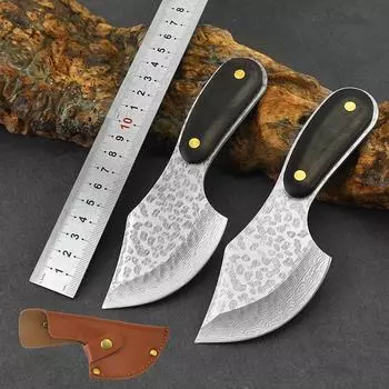 Кухонный нож Кухонный кухонный нож Маленький нож для нарезки баранины и говядины Прямой нож Многоцелевой нож для фруктов Нож для очистки овощей 5CR13mov Steel With Cover