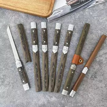 Кухонный нож Кухонный нож Кухонный нож Лезвие кухонного ножа EDC Карманный нож Многоцелевой нож для стейка Резак для барбекю для мужчин Подарки для отдыха на природе A Style