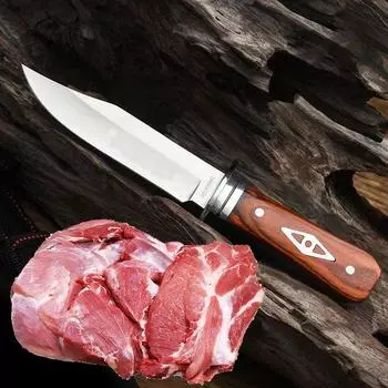 Кухонный нож Нож для барбекю Нож для рыбалки Нож для барбекю Нож для очистки овощей Нож для овощей Мясо Фруктовый нож Инструмент для приготовления пищи из нержавеющей стали Кухонные ножи