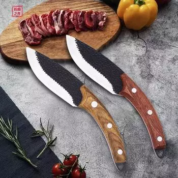 Кухонный нож Нож для обвалки из нержавеющей стали Тесак для мяса Нож для костей Нож для рыбы Инструменты для приготовления пищи A