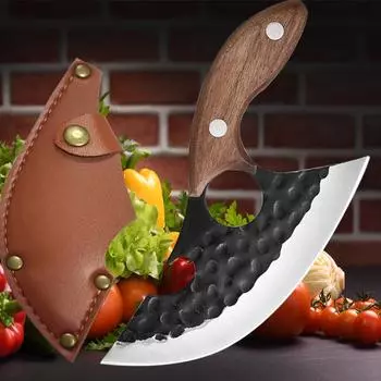 Кухонный нож, ручной кованый нож для мяса, многофункциональный нож для открывания бутылок, нож для резки мяса и фруктов, обвалочный нож из нержавеющей стали