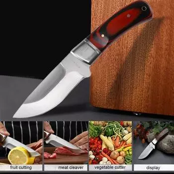 Кухонный нож ручной работы, мясницкий нож из нержавеющей стали, разделочный нож, мясной тесак, нож для нарезки фруктов, кухонный нож для готовки