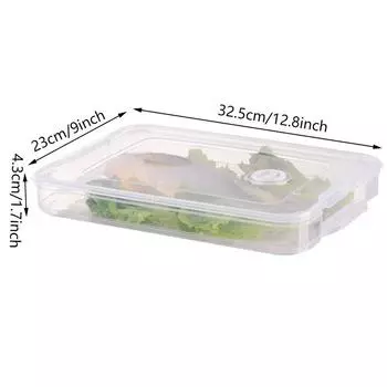 Кухонный органайзер, коробка для пельменей, контейнер для хранения продуктов, холодильник, коробка для хранения свежести, многослойная прозрачная коробка для пельменей