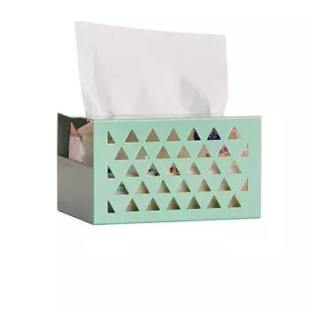 Кухонный органайзер Магнитный держатель для салфеток Многофункциональный диспенсер для салфеток Полка для холодильника S зелёный