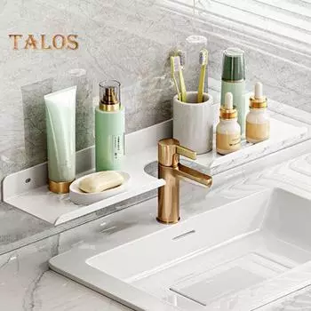 Кухонный органайзер, металлическая полка для раковины, полая конструкция, устойчивая к коррозии, полка для ванной, подставка для посуды, мыла, держатель для губки белый