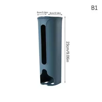 Кухонный пластиковый пакет, стеллаж для хранения, настенный подвесной мешок для мусора для ванной, ящик для хранения, шкаф, ящик для хранения нижнего белья 9*9*30.5cm белый