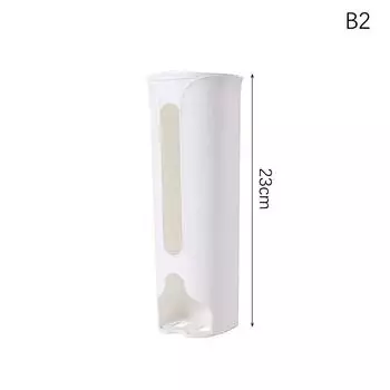 Кухонный пластиковый пакет, стеллаж для хранения, настенный подвесной мешок для мусора для ванной, ящик для хранения, шкаф, ящик для хранения нижнего белья 9*9*23cm серый