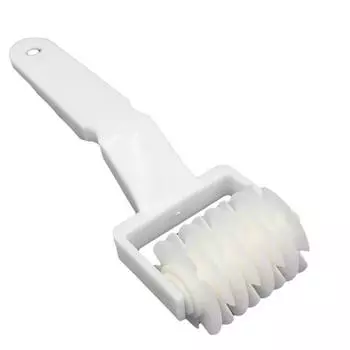 Кухонный пластиковый валик для теста, нож для пирога, пиццы, формочка для печенья, инструменты для выпечки кондитерских изделий Small белый