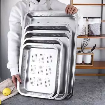Кухонный поддон для хранения из нержавеющей стали, сетчатый фильтр для овощей и фруктов, корзина для мытья продуктов, поддон для воды, фильтр для воды, раковина