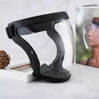 Кухонный прозрачный полнолицевой щиток для дома, защита от брызг масла, противотуманная крышка, защитные очки, унисекс, маска для защиты глаз темно-коричневого