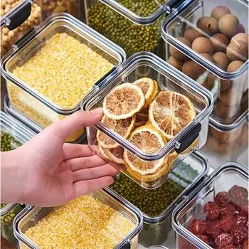 Кухонный ящик для хранения Контейнер для хранения продуктов Герметичный влагостойкий резервуар для хранения зерна с крышкой Канистра для бутылок с лапшой из кофейных зерен