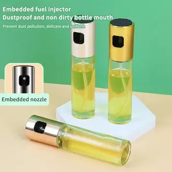 Кухонный распылитель для оливкового масла Push Type, бутылка-насос, горшок для масла, герметичный гриль, распылитель для барбекю, дозатор масла, инструменты для соуса для барбекю серебряный