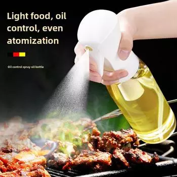 Кухонный распылитель масла стеклянная бутылка для распыления пищевого масла туманный бак 200ML opp bag прозрачный/белый
