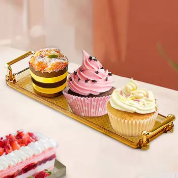 Кухонный сервировочный поднос, журнальный столик, хранилище фруктовых ювелирных изделий с ручкой для вечеринки в отеле