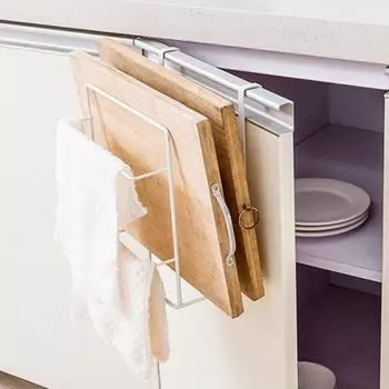 Кухонный шкаф, настенный держатель для разделочной доски, полка для хранения, органайзер чёрный