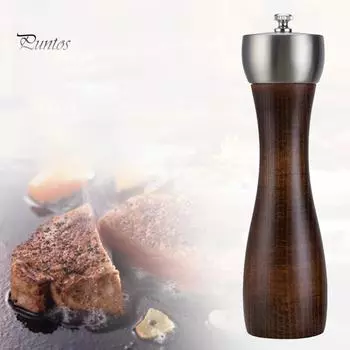 Кухонный шлифовальный инструмент, деревянная 5/6/8-дюймовая ручная мельница для перца, мельница для соли и специй S