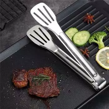 Кухонный шведский стол, инструмент для приготовления пищи, инструмент из нержавеющей стали, анти-жаровой зажим для хлеба, зажим для кондитерских изделий, щипцы для барбекю белый
