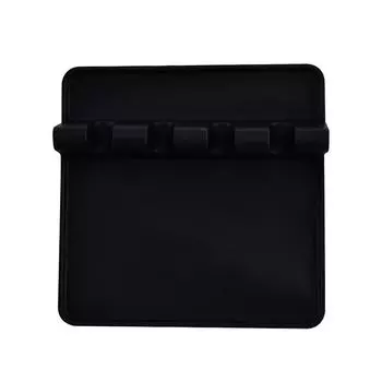 Кухонный силиконовый держатель для столовых приборов, не содержащий бисфенол-А, прочный держатель для ложки с подкладкой, термостойкий держатель для ложки, кухонная утварь чёрный