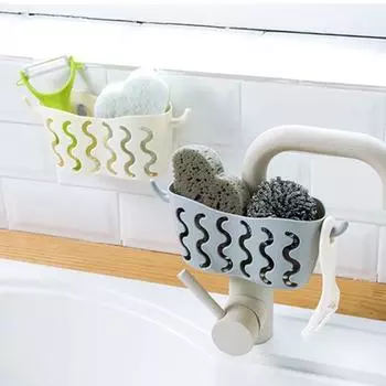 Кухонный смеситель для хранения, раковина, сливная корзина, полка для щеток, домашняя губка белый