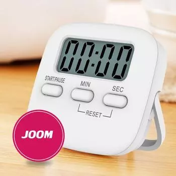 Кухонный таймер, цифровой ручной будильник с обратным отсчетом, механический кухонный душ, учебный секундомер, гаджет белый